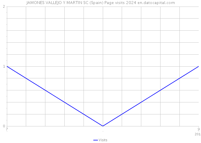 JAMONES VALLEJO Y MARTIN SC (Spain) Page visits 2024 