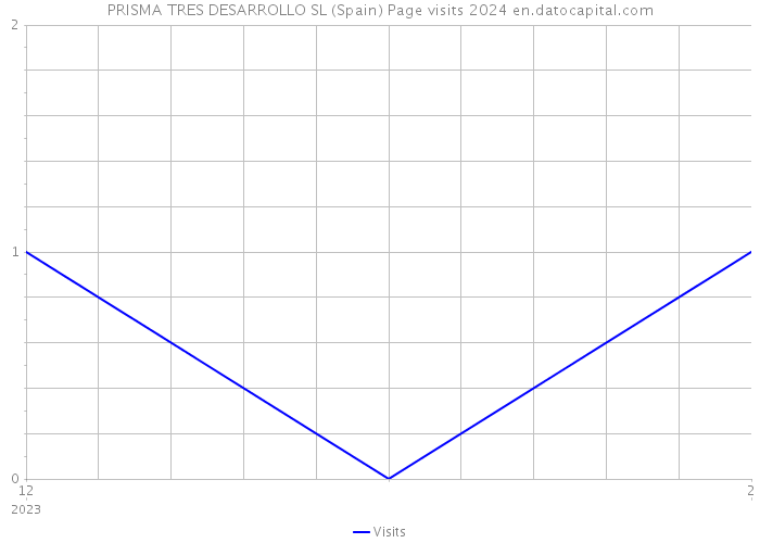PRISMA TRES DESARROLLO SL (Spain) Page visits 2024 