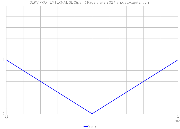 SERVIPROF EXTERNAL SL (Spain) Page visits 2024 