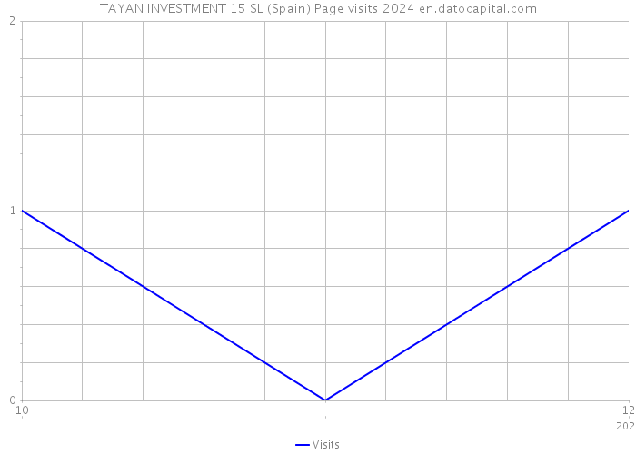 TAYAN INVESTMENT 15 SL (Spain) Page visits 2024 