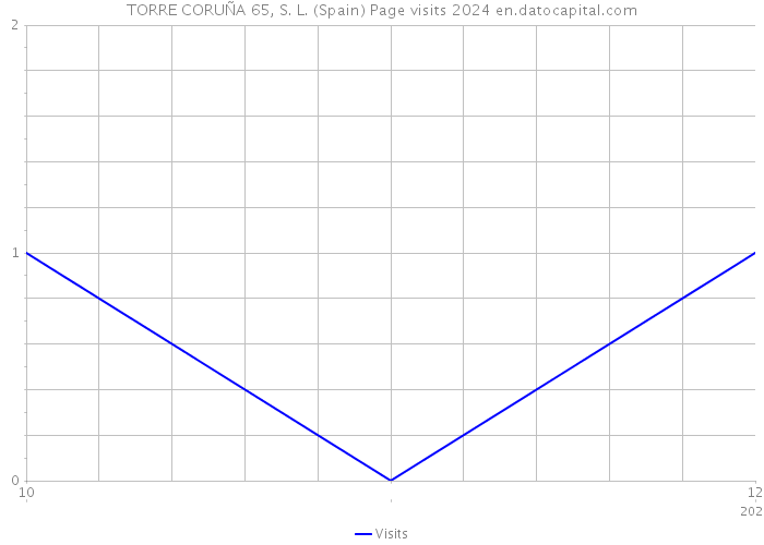 TORRE CORUÑA 65, S. L. (Spain) Page visits 2024 