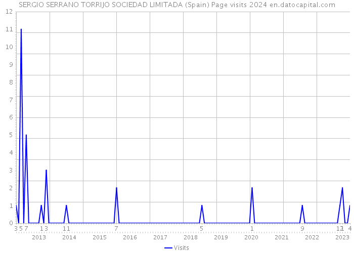 SERGIO SERRANO TORRIJO SOCIEDAD LIMITADA (Spain) Page visits 2024 