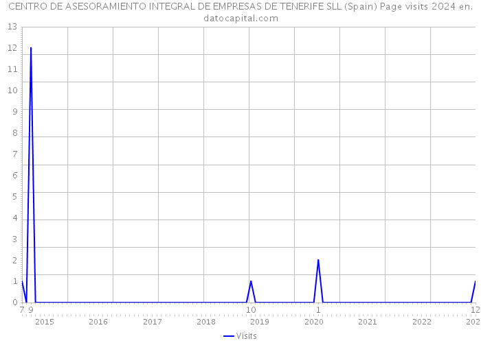 CENTRO DE ASESORAMIENTO INTEGRAL DE EMPRESAS DE TENERIFE SLL (Spain) Page visits 2024 