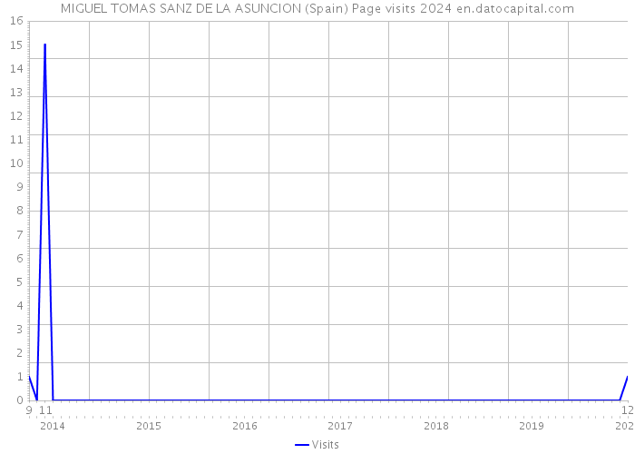 MIGUEL TOMAS SANZ DE LA ASUNCION (Spain) Page visits 2024 