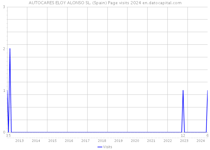 AUTOCARES ELOY ALONSO SL. (Spain) Page visits 2024 
