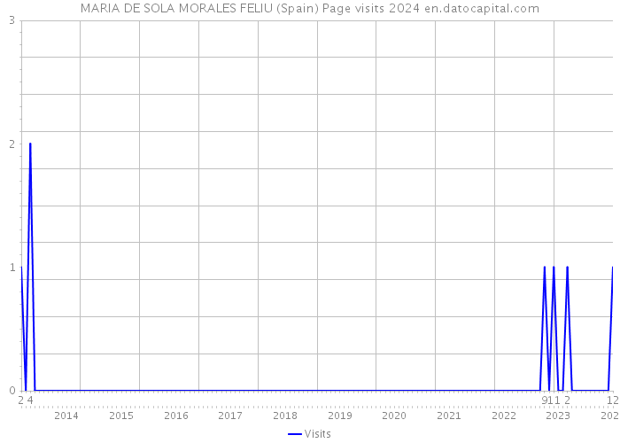MARIA DE SOLA MORALES FELIU (Spain) Page visits 2024 