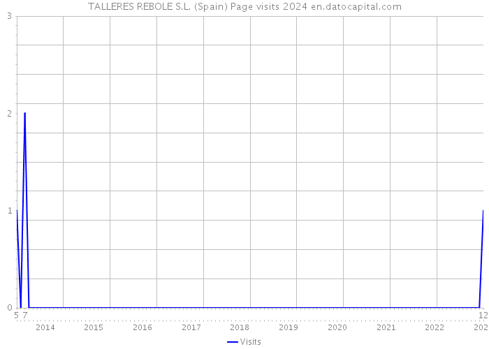 TALLERES REBOLE S.L. (Spain) Page visits 2024 