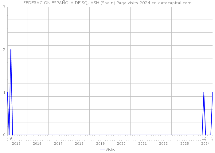 FEDERACION ESPAÑOLA DE SQUASH (Spain) Page visits 2024 