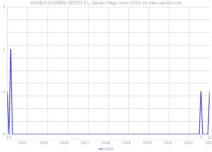 ANGELS LLORENS GESTIO S.L. (Spain) Page visits 2024 