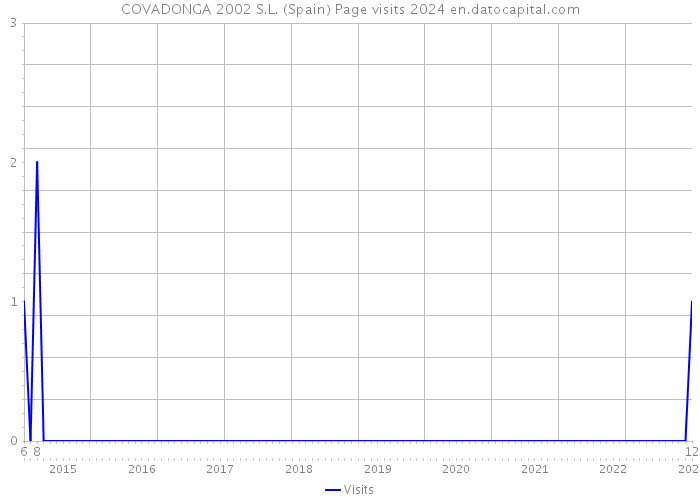 COVADONGA 2002 S.L. (Spain) Page visits 2024 