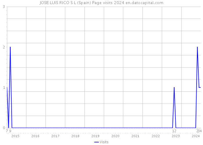 JOSE LUIS RICO S L (Spain) Page visits 2024 