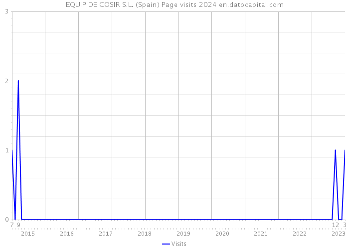 EQUIP DE COSIR S.L. (Spain) Page visits 2024 