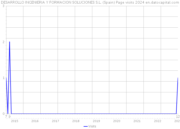 DESARROLLO INGENIERIA Y FORMACION SOLUCIONES S.L. (Spain) Page visits 2024 