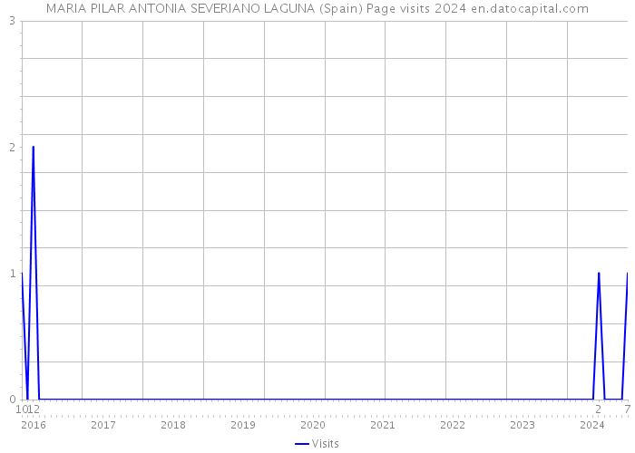 MARIA PILAR ANTONIA SEVERIANO LAGUNA (Spain) Page visits 2024 