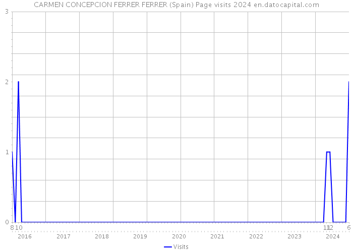 CARMEN CONCEPCION FERRER FERRER (Spain) Page visits 2024 