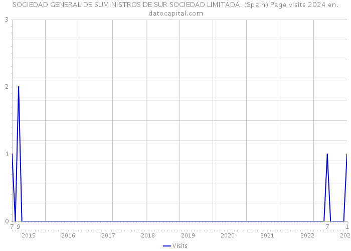 SOCIEDAD GENERAL DE SUMINISTROS DE SUR SOCIEDAD LIMITADA. (Spain) Page visits 2024 