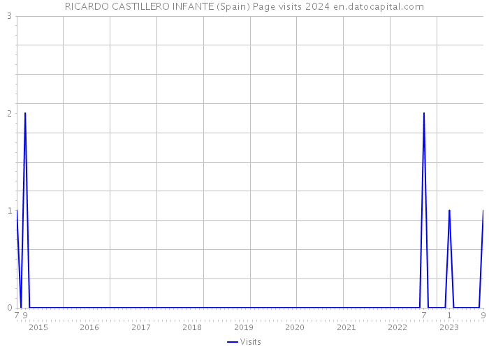 RICARDO CASTILLERO INFANTE (Spain) Page visits 2024 