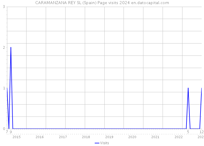 CARAMANZANA REY SL (Spain) Page visits 2024 