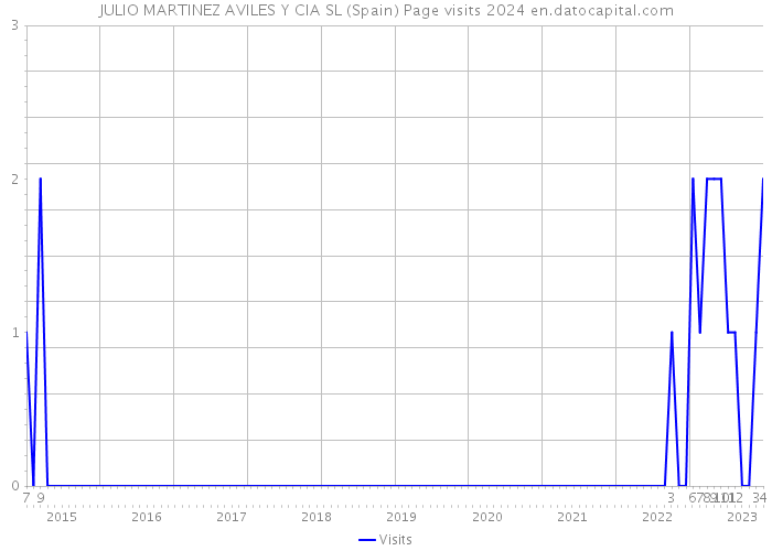 JULIO MARTINEZ AVILES Y CIA SL (Spain) Page visits 2024 