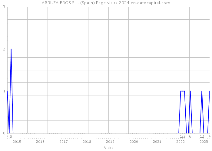 ARRUZA BROS S.L. (Spain) Page visits 2024 