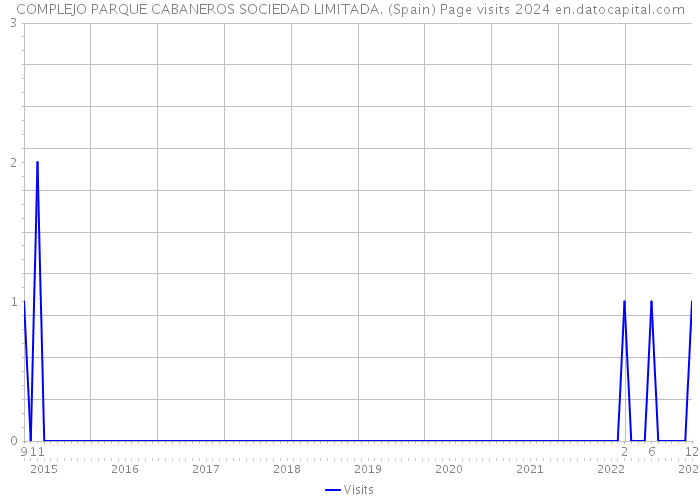 COMPLEJO PARQUE CABANEROS SOCIEDAD LIMITADA. (Spain) Page visits 2024 