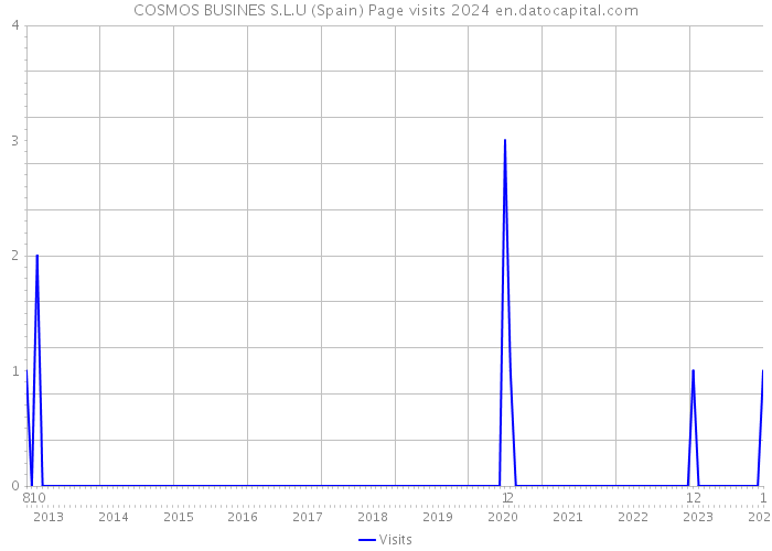COSMOS BUSINES S.L.U (Spain) Page visits 2024 