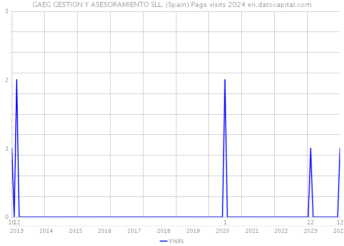 GAEG GESTION Y ASESORAMIENTO SLL. (Spain) Page visits 2024 