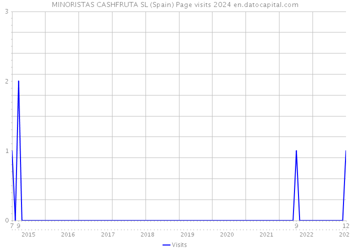 MINORISTAS CASHFRUTA SL (Spain) Page visits 2024 