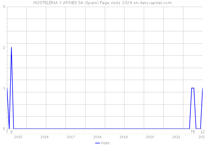 HOSTELERIA Y AFINES SA (Spain) Page visits 2024 