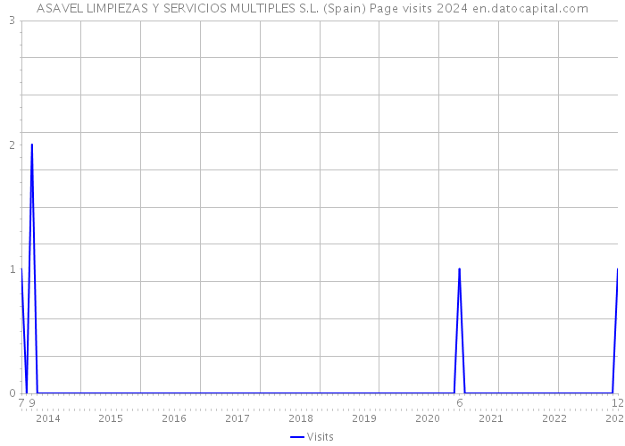 ASAVEL LIMPIEZAS Y SERVICIOS MULTIPLES S.L. (Spain) Page visits 2024 