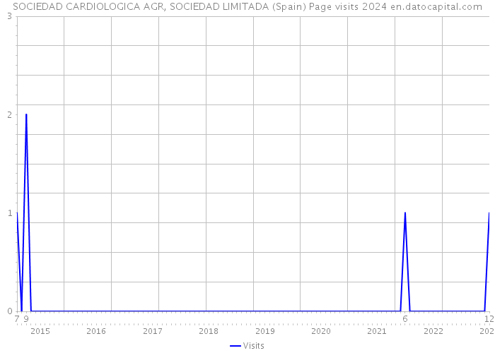 SOCIEDAD CARDIOLOGICA AGR, SOCIEDAD LIMITADA (Spain) Page visits 2024 