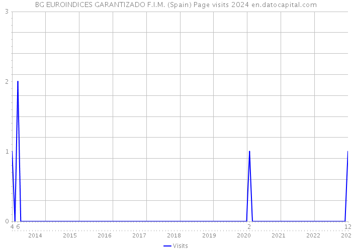 BG EUROINDICES GARANTIZADO F.I.M. (Spain) Page visits 2024 