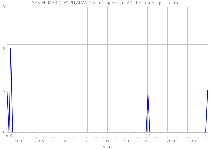XAVIER MARQUES PUJADAS (Spain) Page visits 2024 