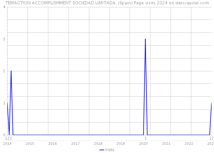 TEMACTION ACCOMPLISHMENT SOCIEDAD LIMITADA. (Spain) Page visits 2024 