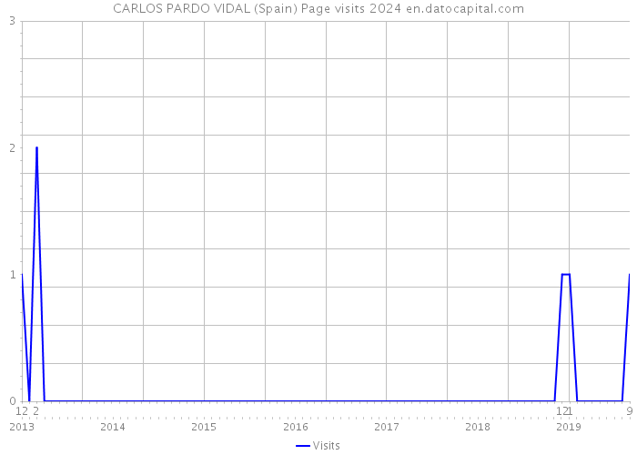CARLOS PARDO VIDAL (Spain) Page visits 2024 