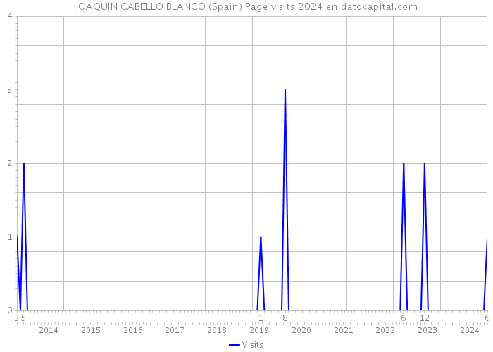 JOAQUIN CABELLO BLANCO (Spain) Page visits 2024 