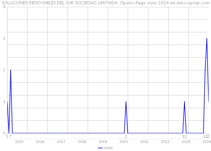 SOLUCIONES RENOVABLES DEL SUR SOCIEDAD LIMITADA. (Spain) Page visits 2024 