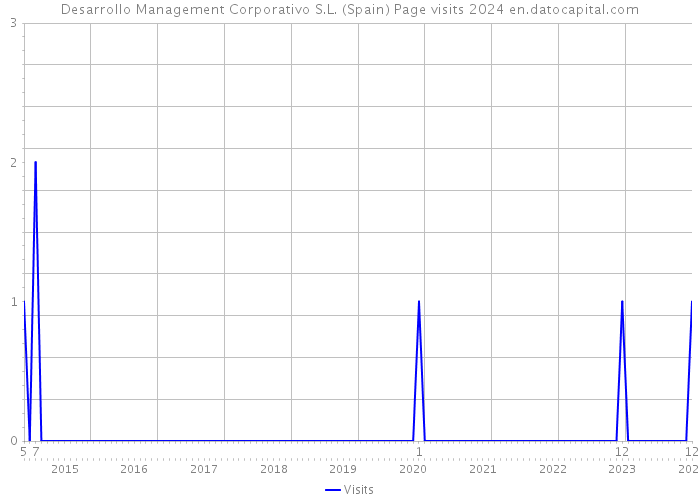 Desarrollo Management Corporativo S.L. (Spain) Page visits 2024 