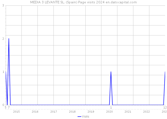 MEDIA 3 LEVANTE SL. (Spain) Page visits 2024 