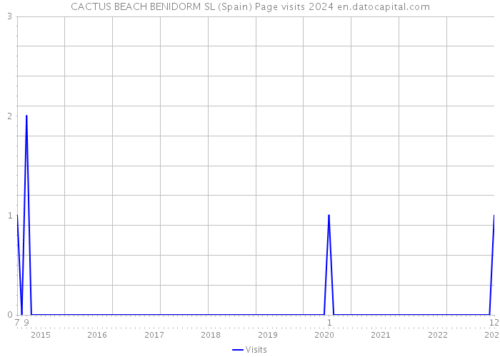 CACTUS BEACH BENIDORM SL (Spain) Page visits 2024 