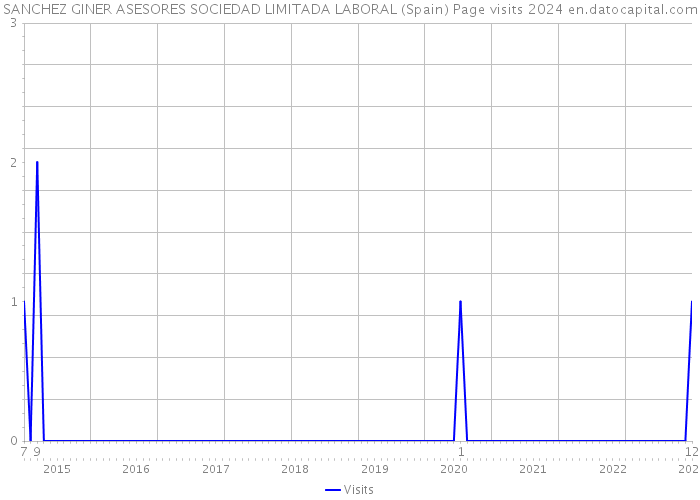 SANCHEZ GINER ASESORES SOCIEDAD LIMITADA LABORAL (Spain) Page visits 2024 