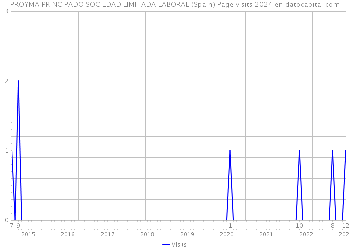 PROYMA PRINCIPADO SOCIEDAD LIMITADA LABORAL (Spain) Page visits 2024 