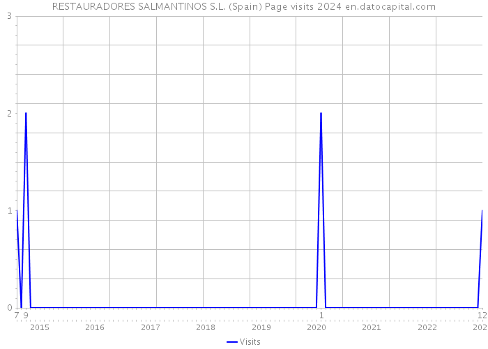 RESTAURADORES SALMANTINOS S.L. (Spain) Page visits 2024 
