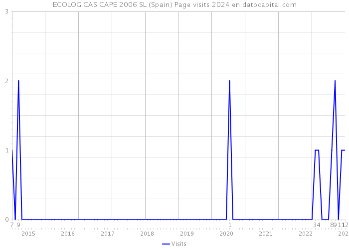 ECOLOGICAS CAPE 2006 SL (Spain) Page visits 2024 