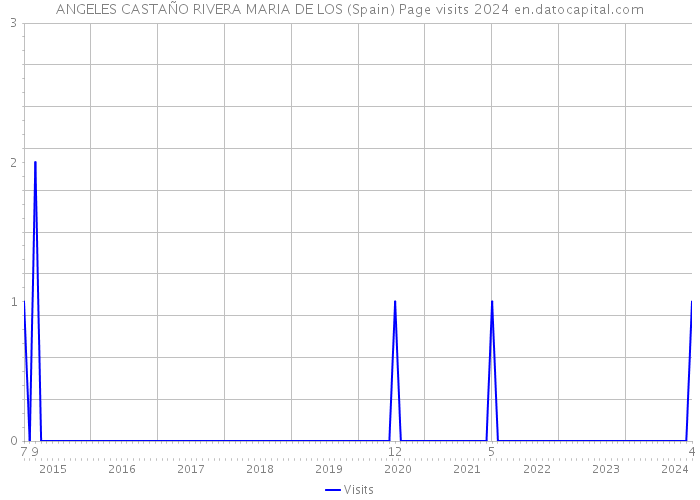 ANGELES CASTAÑO RIVERA MARIA DE LOS (Spain) Page visits 2024 