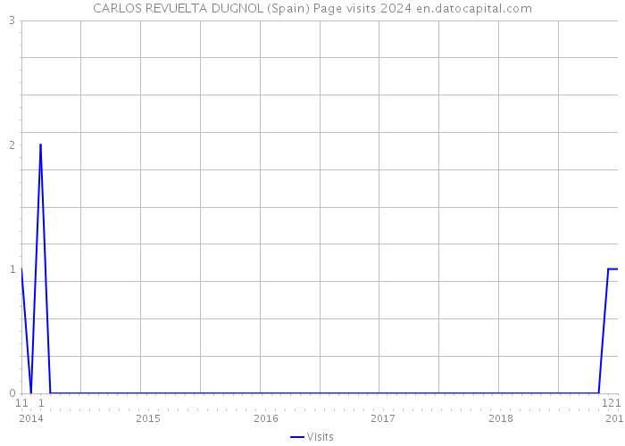 CARLOS REVUELTA DUGNOL (Spain) Page visits 2024 