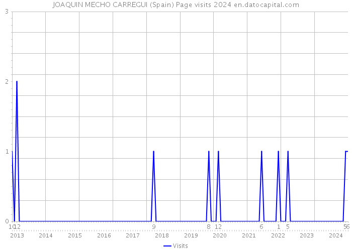 JOAQUIN MECHO CARREGUI (Spain) Page visits 2024 