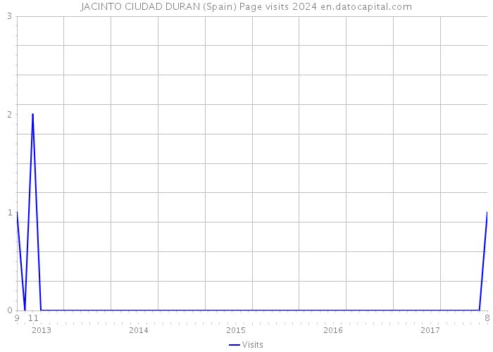 JACINTO CIUDAD DURAN (Spain) Page visits 2024 