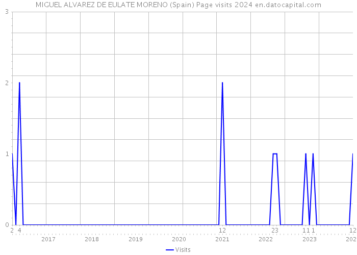 MIGUEL ALVAREZ DE EULATE MORENO (Spain) Page visits 2024 