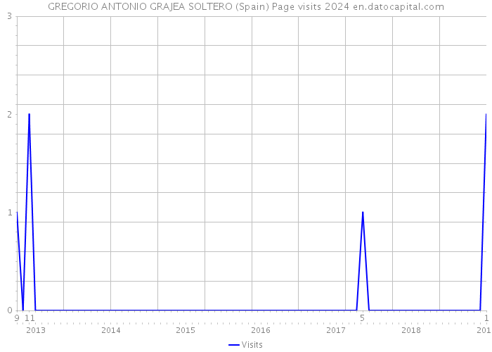 GREGORIO ANTONIO GRAJEA SOLTERO (Spain) Page visits 2024 